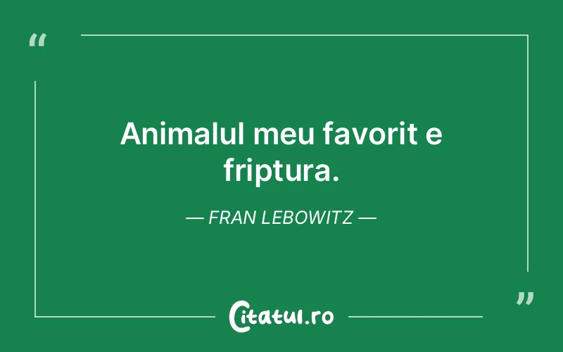 Citat Fran Lebowitz - citate viata