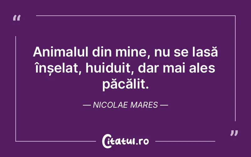 Citat Nicolae Mares - citate viata