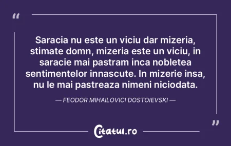 Sărăcia constă în a te simți sărac... Sărăcia constă în a te simți sărac...
