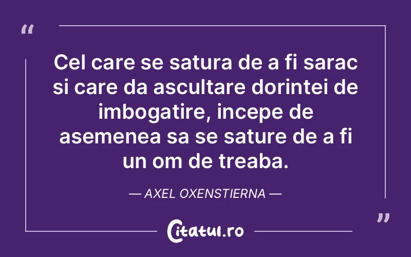 Citat Axel Oxenstierna - citate viata