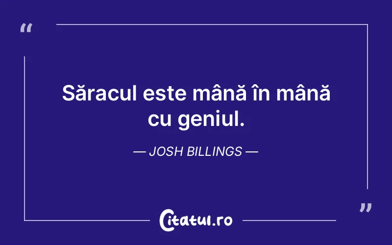 Citat Josh Billings - citate viata