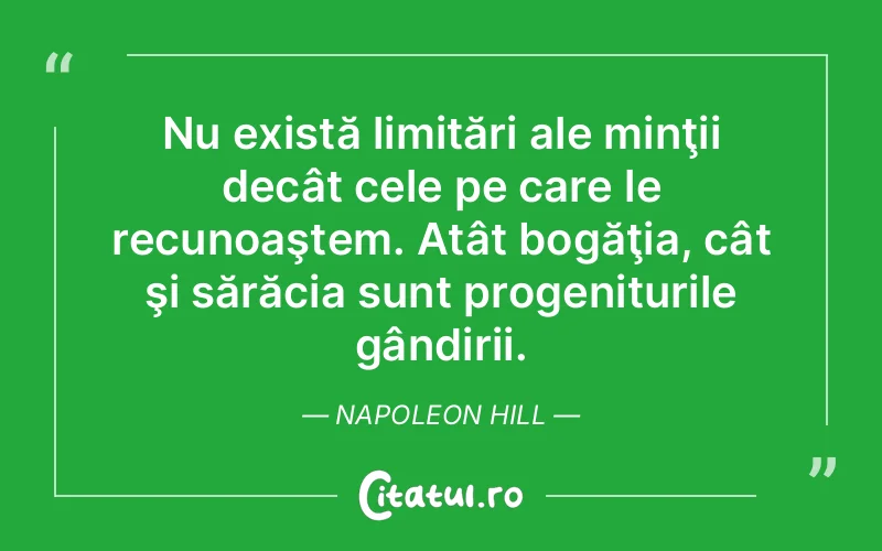 Citat Napoleon Hill - citate viata