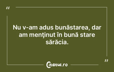 Sărac, dar spontan.