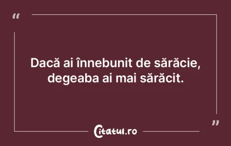 Sărăcia activează instinctul de supra...