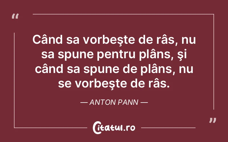 Citat Anton Pann - citate viata