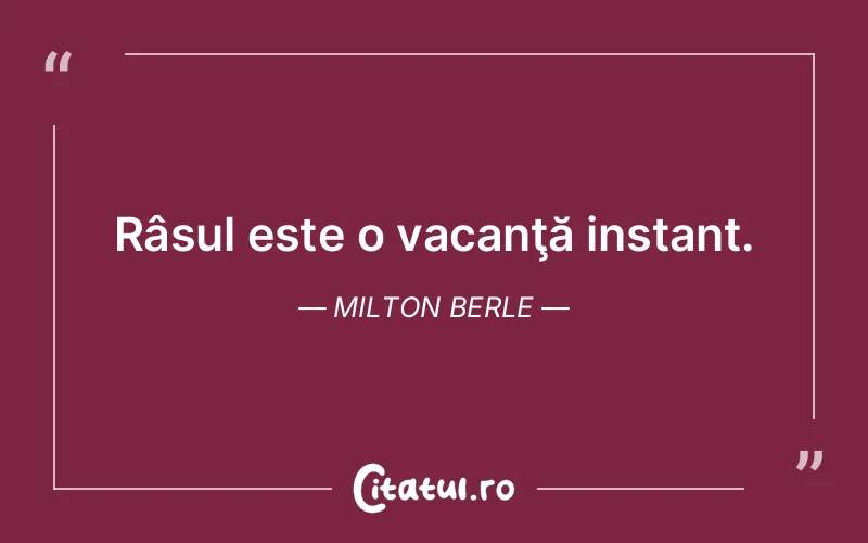 Citat Milton Berle - citate viata