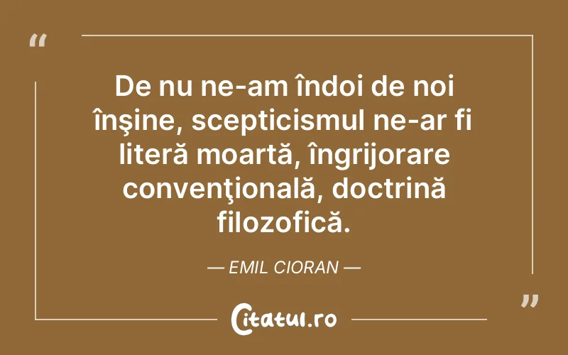 Citat Emil Cioran - citate viata