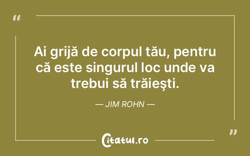 Citat Jim Rohn - citate viata