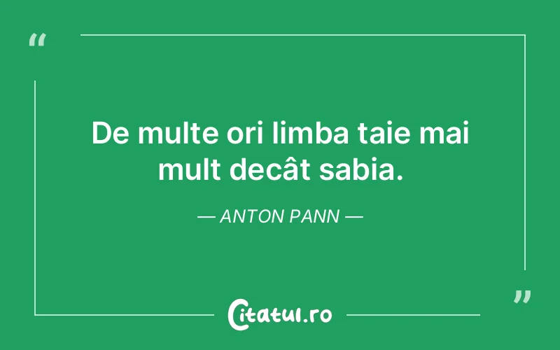 Citat Anton Pann - citate viata