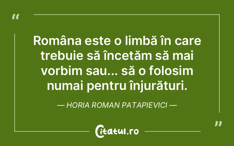 Citat Horia Roman Patapievici - citate viata
