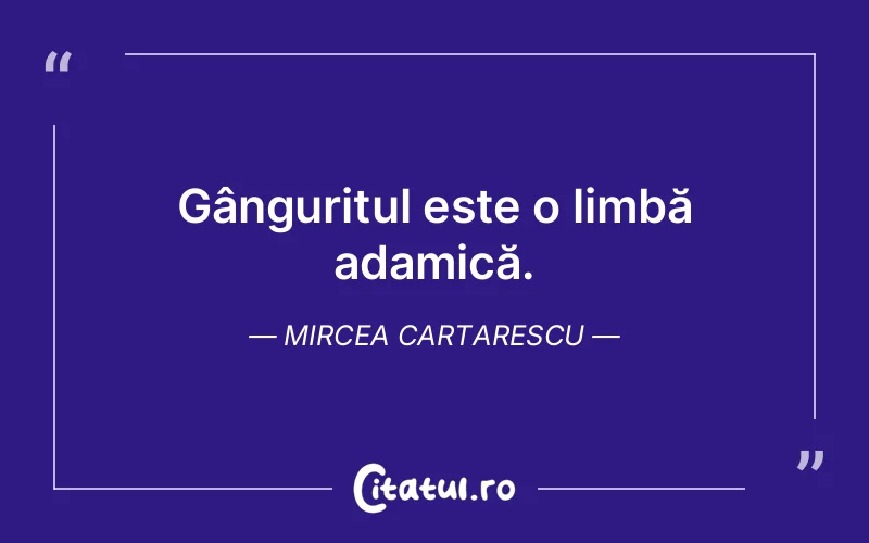 Citat Mircea Cartarescu - citate viata