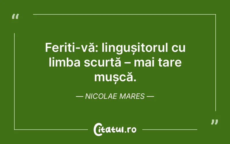 Citat Nicolae Mares - citate viata