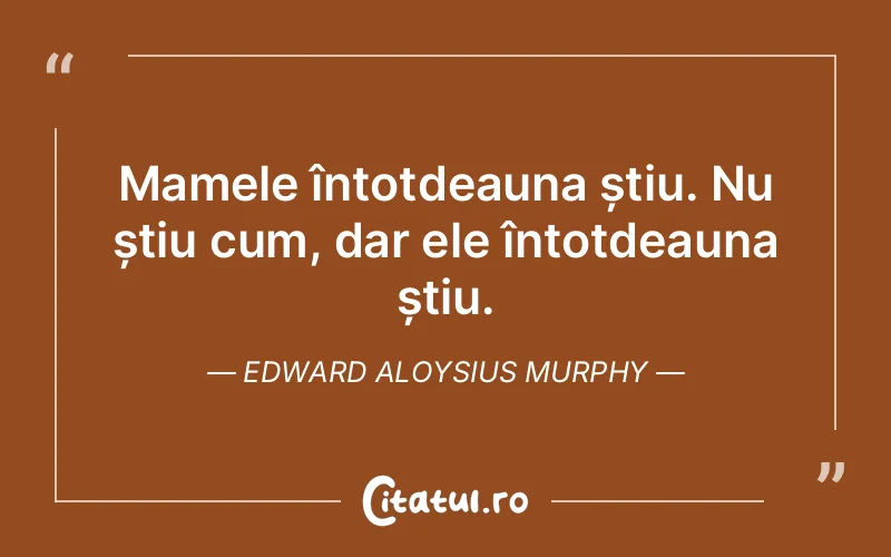 Citat Edward Aloysius Murphy - citate viata