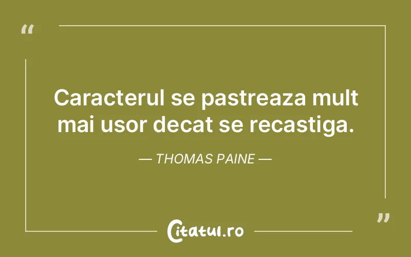 Citat Thomas Paine - citate viata