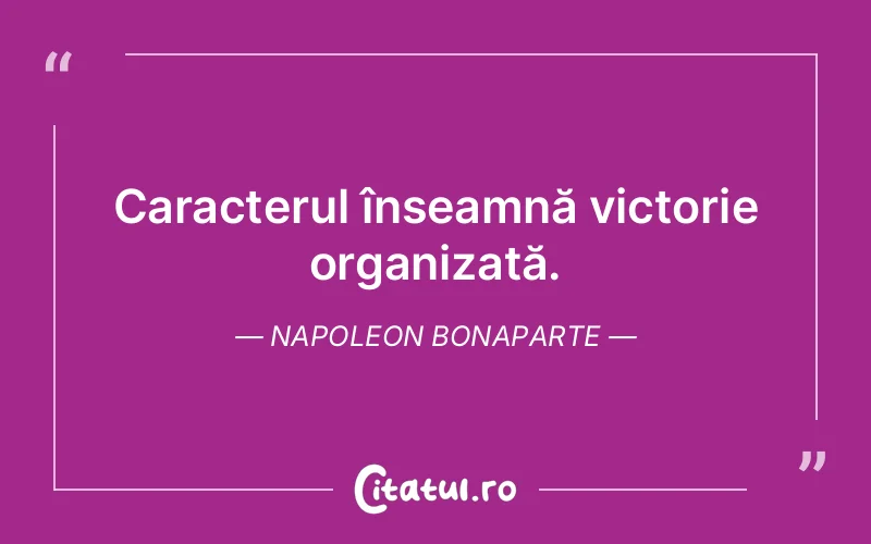 Citat Napoleon Bonaparte - citate viata
