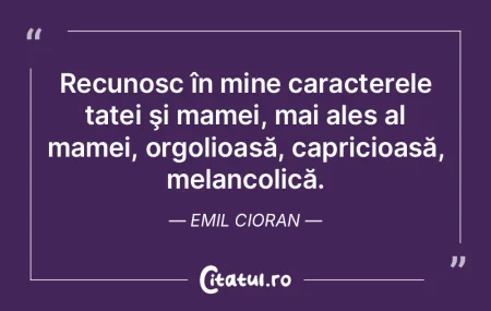 Caracterul nostru este reprezentat de ce...