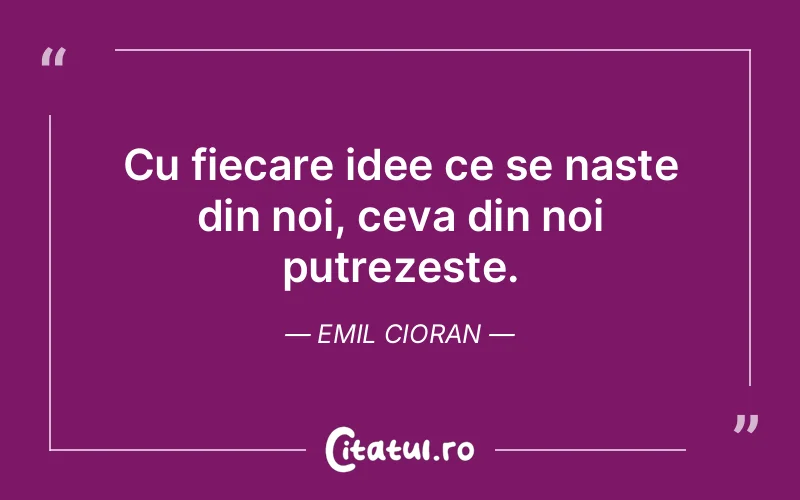 Citat Emil Cioran - citate viata