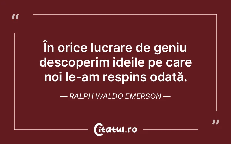 Citat Ralph Waldo Emerson - citate viata