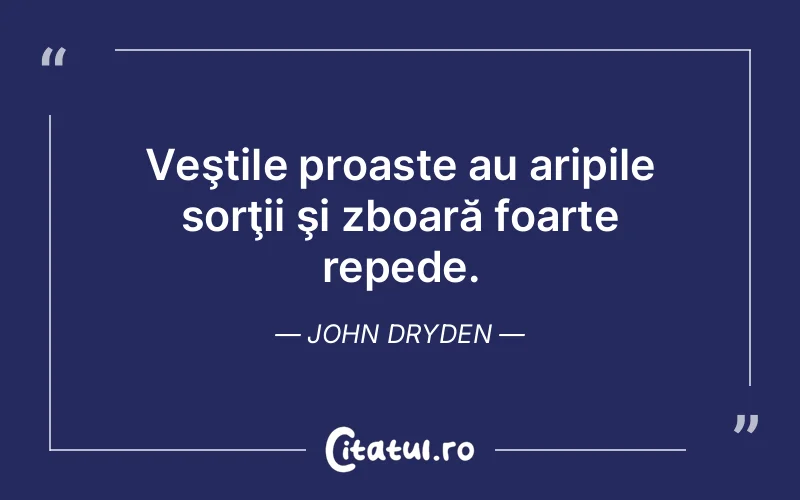 Citat John Dryden - citate viata
