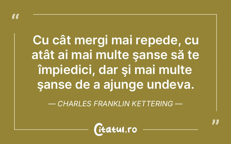 Citat Charles Franklin Kettering - citate viata