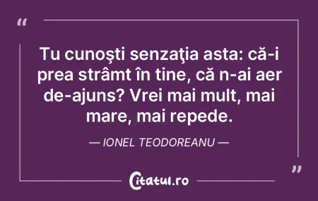 Eu nu sunt unul care citeşte repede, ci...
