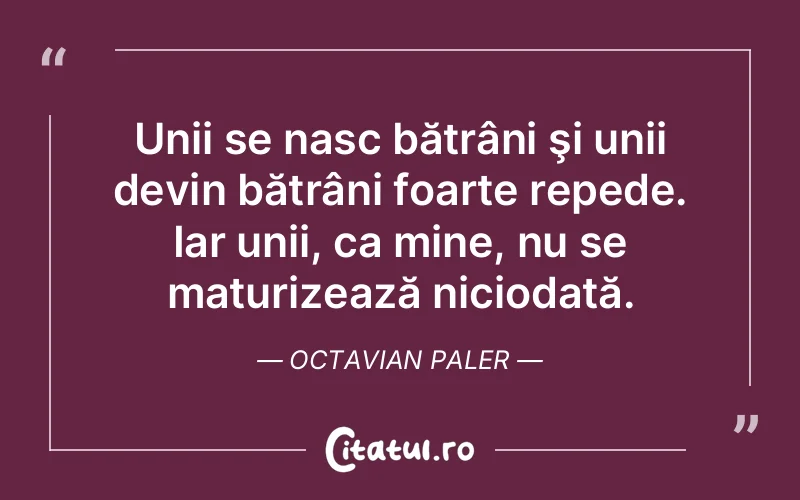 Citat Octavian Paler - citate viata