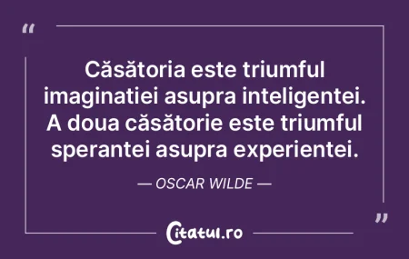 Căsătoria e un act obligatoriu pentru ...