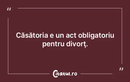 Căsătoria este fără îndoială, star...