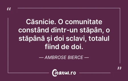 Căsătoria este o instituţie necesară... Căsătoria este o instituţie necesară...