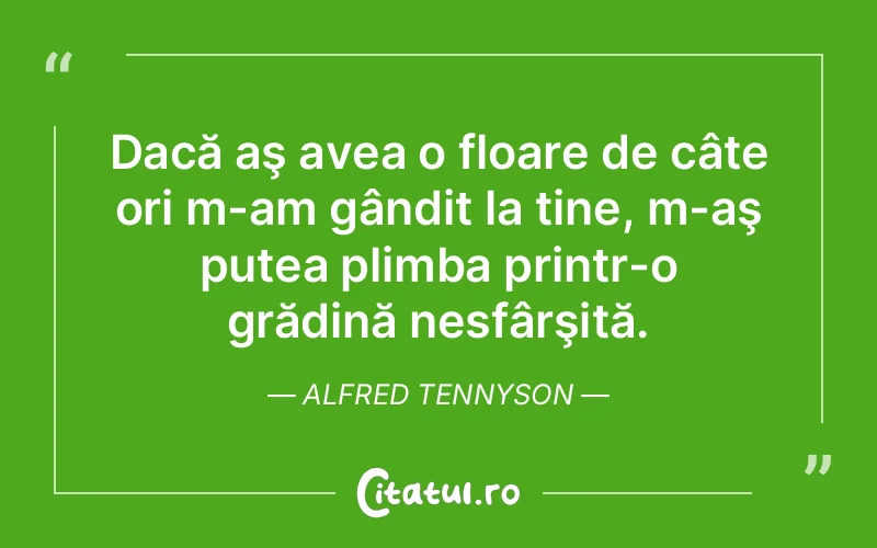 Citat Alfred Tennyson - citate viata
