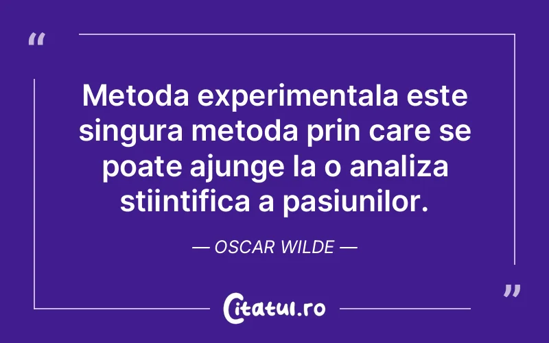 Citat Oscar Wilde - citate viata
