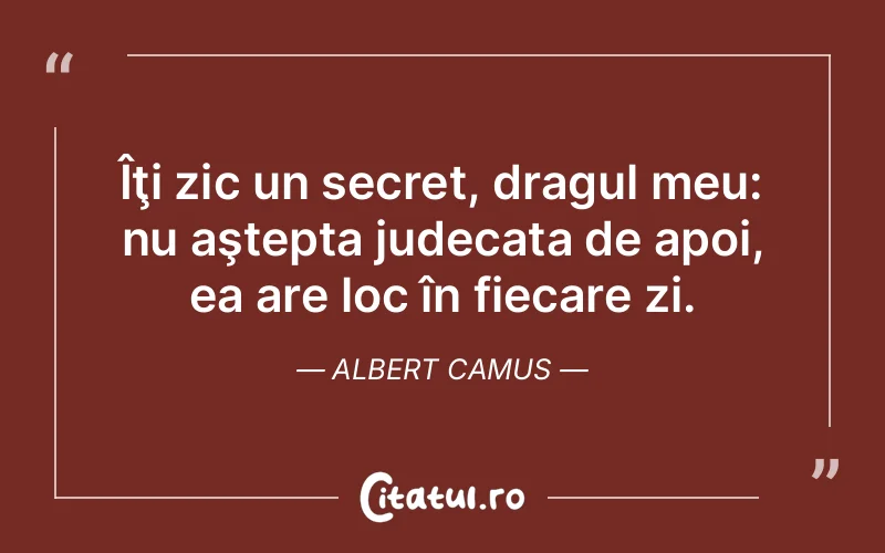 Citat Albert Camus - citate viata