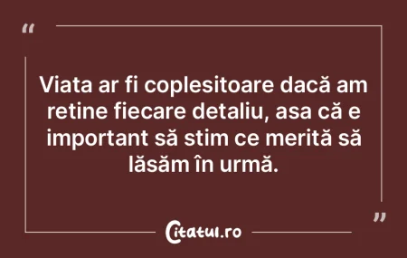 Există totdeauna un secret în viaţa n...