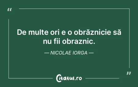 Cea mai mare rusine e cea pe care n-o ve...