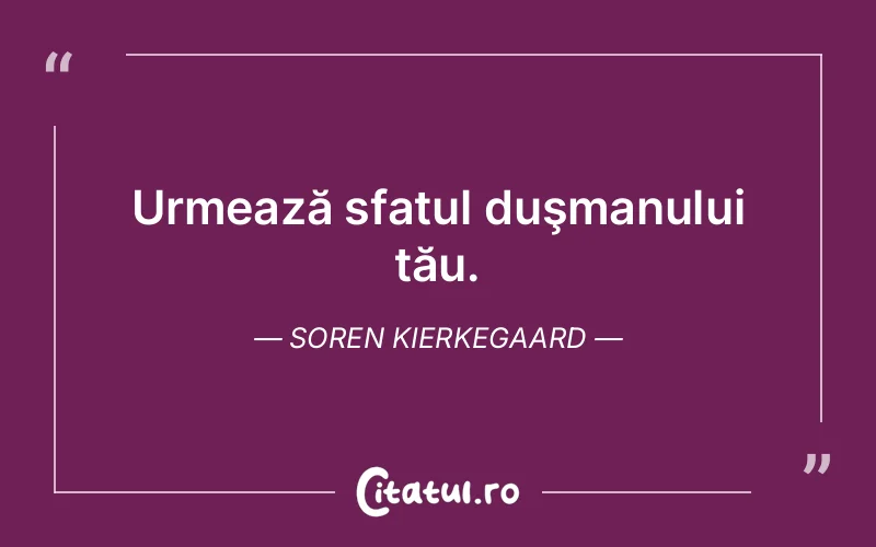Citat Soren Kierkegaard - citate viata