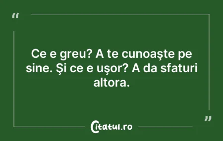 Întrebarea este dacă alegi să te cufu...