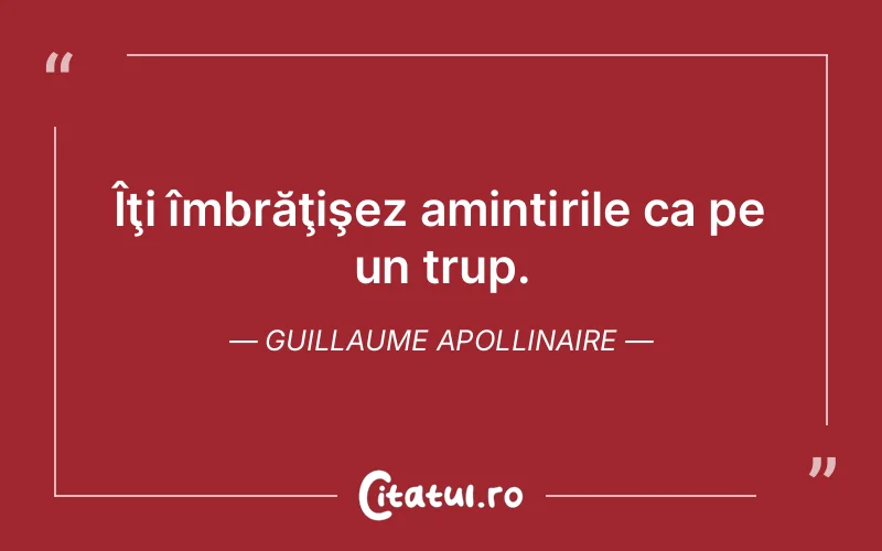 Citat Guillaume Apollinaire - citate viata