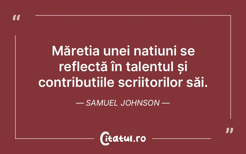 Citat Samuel Johnson - citate viata