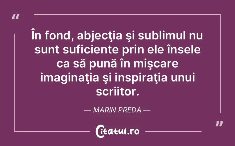 Citat Marin Preda - citate viata