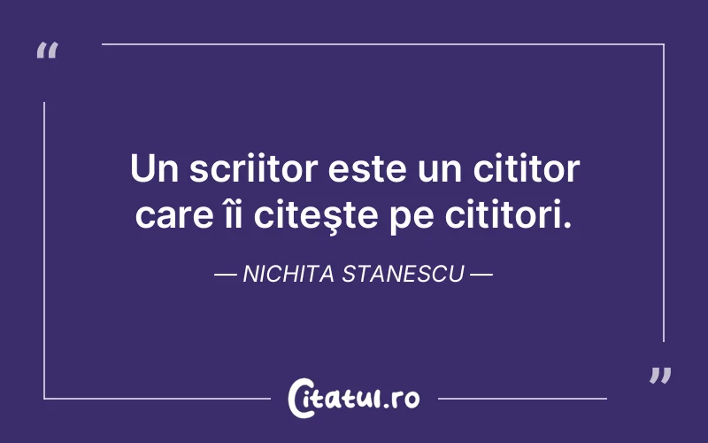 Citat Nichita Stanescu - citate viata