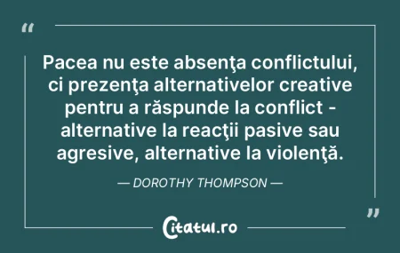 Pacea dăunează evoluţiei speciei. Fra... Pacea dăunează evoluţiei speciei. Fra...