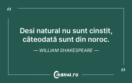 Meritul și norocul nu se pot împaca. A...