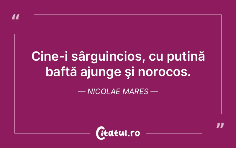 Citat Nicolae Mares - citate viata