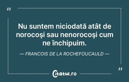 Câteodată s-ar zice că norocul anume ...