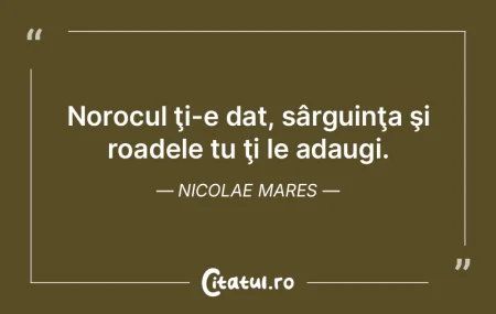 Norocul îi favorizează pe cutezători!...