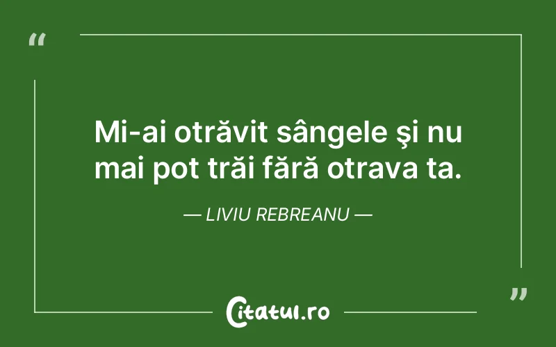 Citat Liviu Rebreanu - citate viata