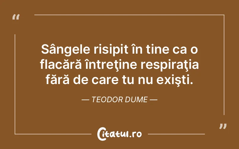 Citat Teodor Dume - citate viata