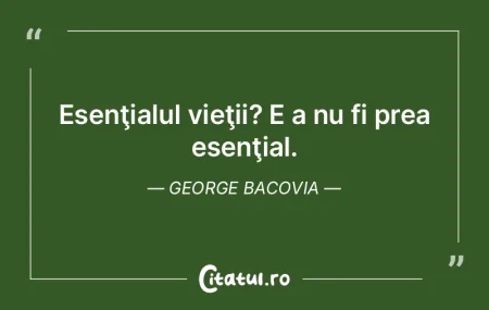 Exegetul cred că e, în esenţă, şi u...