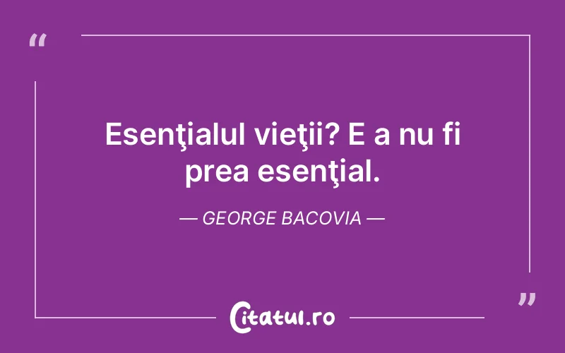 Citat George Bacovia - citate viata