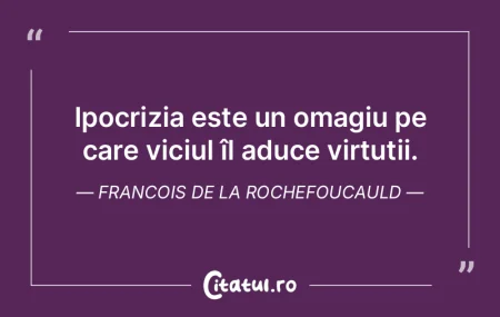 Virtutea este ispita insuficientă. Geor...